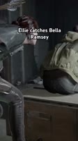 Ellie catches Bella Ramsey 😹 #thelastofus.mp4