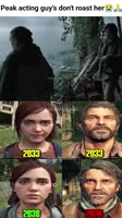 Even Game Ellie has better emotions😭.mp4