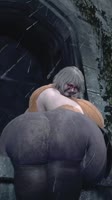 Can Leon catch the 500kg Ashley Resident Evil 4 Remake.mp4