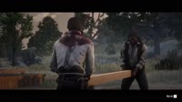RDR2 - Cougar prevents John from building a house.mp4