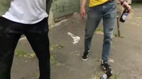 Залетыш сбил хмельного у молодых ребят.mp4