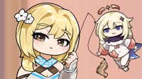 【Genshin】 Playing with Diona cat anime 디오나와 노는 만화.mp4