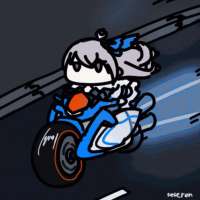 bronya-on-bike-going-really-fast.gif