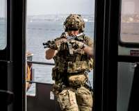 An Operator assigned to 10th SFG conducts a VBSS operation aboard the HOS Dominator at Naval Base San Diego, Aug. 25, 2023..jpeg