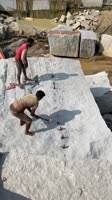 Granite block cutting.webm